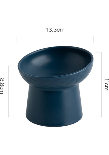 Mavi Kedi Iskandinav Tarzı Gıda Su Kasesi Pet Hayvan Seramik Yemek Yemekleri Yüksek Ayak Yükseltilmiş Yavru Kediler Mat Kaseler Yükseltilmiş Köpek Kaseleri (Yurt Dışından) fiyatları