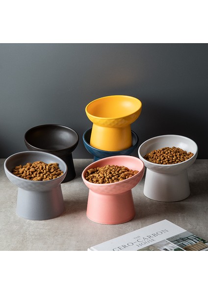 Mavi Kedi Iskandinav Tarzı Gıda Su Kasesi Pet Hayvan Seramik Yemek Yemekleri Yüksek Ayak Yükseltilmiş Yavru Kediler Mat Kaseler Yükseltilmiş Köpek Kaseleri (Yurt Dışından) modelleri