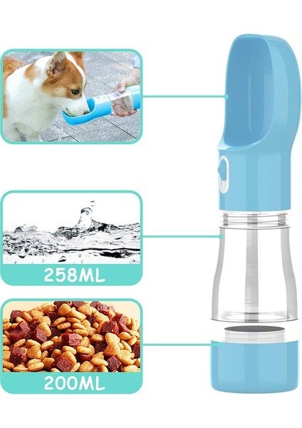 Gri Köpek Su Şişesi Köpek Su Şişesi Taşınabilir Evcil Hayvan Kaseleri Sızdırmaz Köpek Su Sebili Suluklar Bardak Açık Yürüyüş Hafif Seyahat Evcil Hayvan Besleyici (Yurt Dışından) fırsatları