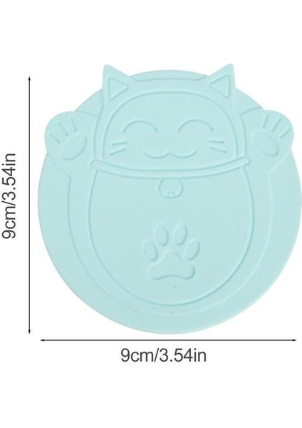 Mavi 3 In 1 Yeniden Kullanılabilir Silikon Köpek Kedi Konserve Kapak Taşınabilir Gıda Mühürleyen Kapak Pet Yemek Örtüsü Taze Teneke Kapak Kutular Kap Evcil Hayvan Aksesuarları (Yurt Dışından)