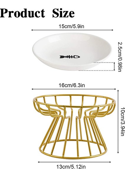 B Iskandinav Seramik Köpek Kase Paslanmaz Çelik Yükseltilmiş Braket Kedi Besleyici Kase Plaka Anti-Servikal Spondiloz Yiyecek Kasesi Evcil Köpekler Için (Yurt Dışından) fırsatları