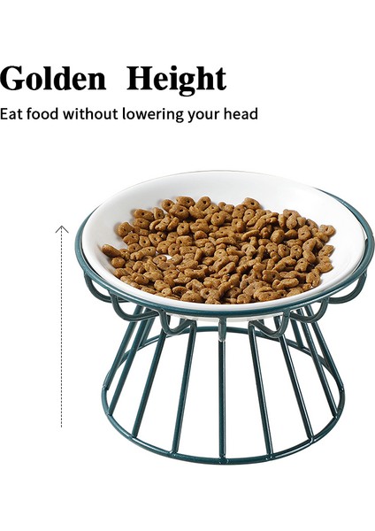 B Iskandinav Seramik Köpek Kase Paslanmaz Çelik Yükseltilmiş Braket Kedi Besleyici Kase Plaka Anti-Servikal Spondiloz Yiyecek Kasesi Evcil Köpekler Için (Yurt Dışından) indirimleri