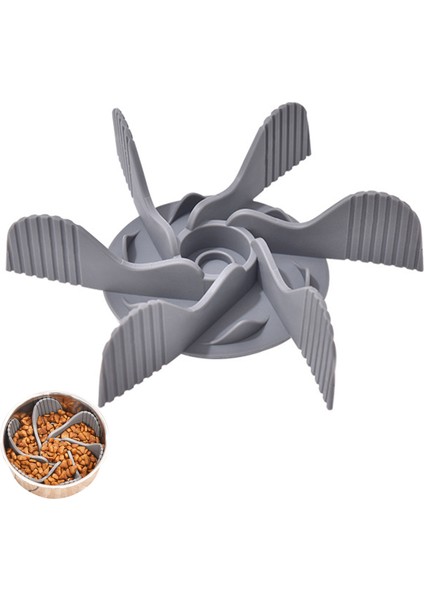 Gri Yavaş Besleyici Köpek Kasesi Ekleme Anti-Sling Yavaş Besleyici Kase Köpekler Için Yiyecek Ekleme Hayvan Kasesi Tutmak Için Köpek Ikramları Veya Yavaş Yiyecekler Için (Yurt Dışından)