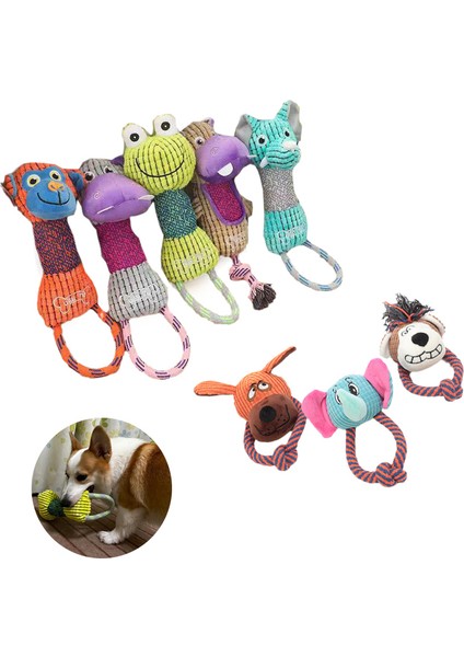 Stil 3 Küçük Orta Köpekler Için Saplı Pet Köpek Çiğneme Oyuncakları Pomeranian Corgi Hayvan Şekilli Dayanıklı Interaktif Pet Oyuncak Köpek Aksesuarları (Yurt Dışından)