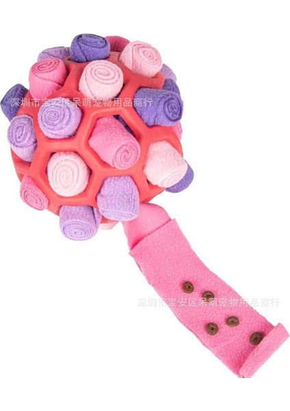 C4 20X20X20 cm Köpek Koklama Topu Bulmaca Interaktif Oyuncak Taşınabilir Pet Snuffle Topu Teşvik Eğitim Eğitici Pet Yavaş Besleyici Dağıtım Oyuncak (Yurt Dışından)