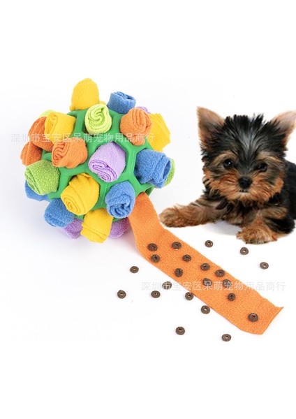C4 20X20X20 cm Köpek Koklama Topu Bulmaca Interaktif Oyuncak Taşınabilir Pet Snuffle Topu Teşvik Eğitim Eğitici Pet Yavaş Besleyici Dağıtım Oyuncak (Yurt Dışından)