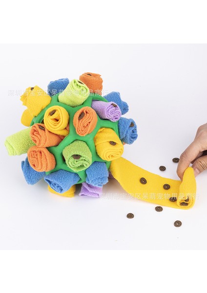 C4 20X20X20 cm Köpek Koklama Topu Bulmaca Interaktif Oyuncak Taşınabilir Pet Snuffle Topu Teşvik Eğitim Eğitici Pet Yavaş Besleyici Dağıtım Oyuncak (Yurt Dışından)