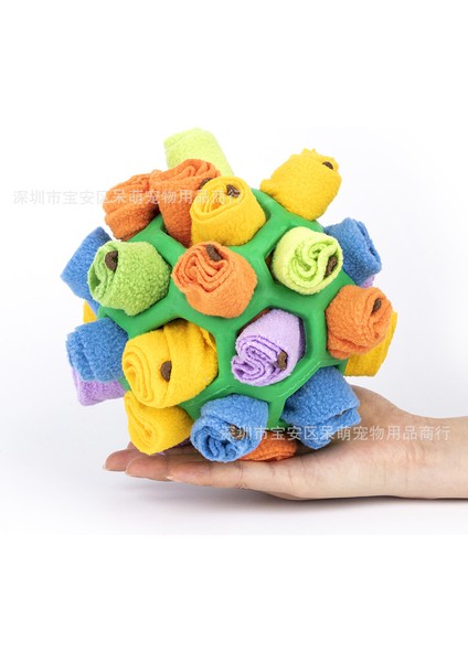C4 20X20X20 cm Köpek Koklama Topu Bulmaca Interaktif Oyuncak Taşınabilir Pet Snuffle Topu Teşvik Eğitim Eğitici Pet Yavaş Besleyici Dağıtım Oyuncak (Yurt Dışından)