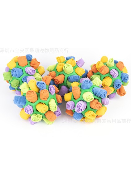 C4 20X20X20 cm Köpek Koklama Topu Bulmaca Interaktif Oyuncak Taşınabilir Pet Snuffle Topu Teşvik Eğitim Eğitici Pet Yavaş Besleyici Dağıtım Oyuncak (Yurt Dışından)