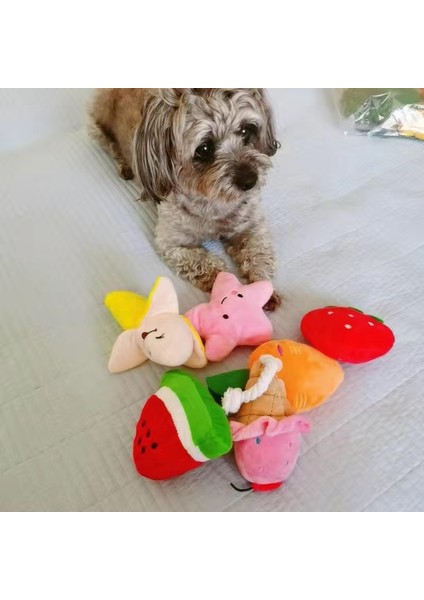 Kırmızı Çilek Resim Olarak Isırmaya Dayanıklı Yavru Köpek Kedi Çiğneme Oyuncakları Peluş Gıcırtılı Pet Meyve Oyuncak Küçük Orta Köpekler Için Chihuahua Beagle Mascotas Aksesuarları (Yurt Dışından)