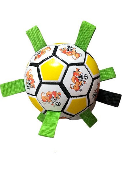 Sarı Pompasız Açık Eğitim Köpek Oyuncak Interaktif Futbol Oyuncakları Küçük Orta Büyük Köpekler Için Pet Köpek Isırık Çiğneme Oyuncak Köpek Aksesuarları (Yurt Dışından)