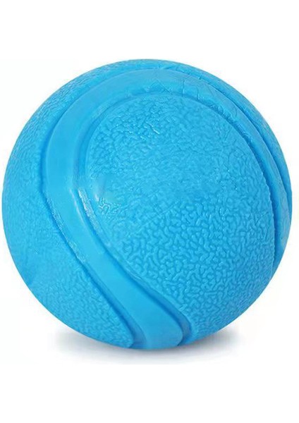 Mavi Çap 7 cm Pet Köpek Oyuncak Top Azı Dişleri Isırmaya Dayanıklı Köpek Zıplayan Top Teddy Samoy Küçük ve Orta Ölçekli Köpek Kauçuk Eğitim Katı Top (Yurt Dışından)