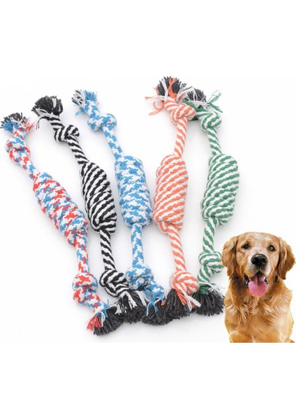 Siyah Köpek Çiğneme Oyuncakları Köpek Renkli Pamuk Düğüm Oyuncak Juguetes Para Perro Dayanıklı Örgülü Kemik Halat Komik Aracı Игрушки Для Собак (Yurt Dışından)