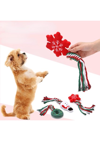 J 1 Adet Evcil Hayvan Aksesuarları Evcil Köpek Oyuncakları Noel Kamışı Pamuk Halatlar Düğüm Köpekler Çiğnemek Interaktif Molar Bite Oyuncak Köpek Pet Malzemeleri (Yurt Dışından) fırsatları