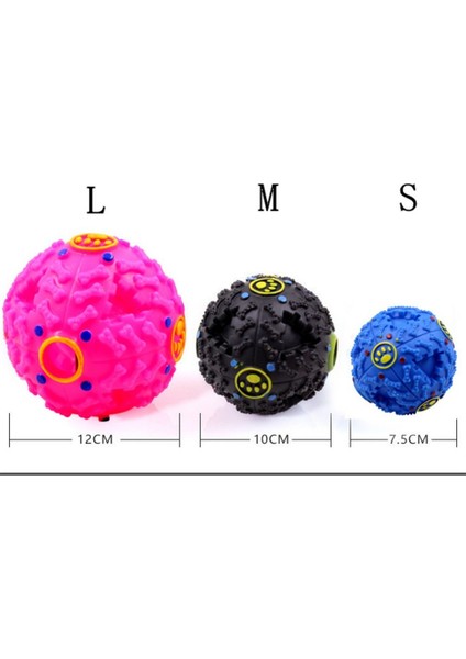 Siyah 7.5 cm 7.5/10/12 cm Küçük Büyük Köpekler Için Pet Köpek Oyuncak Doğal Kauçuk Kaçak Gıda Topu Interaktif Pet Kedi Diş Çıkarma Eğitimi Çiğneme Oyuncakları (Yurt Dışından) indirimleri