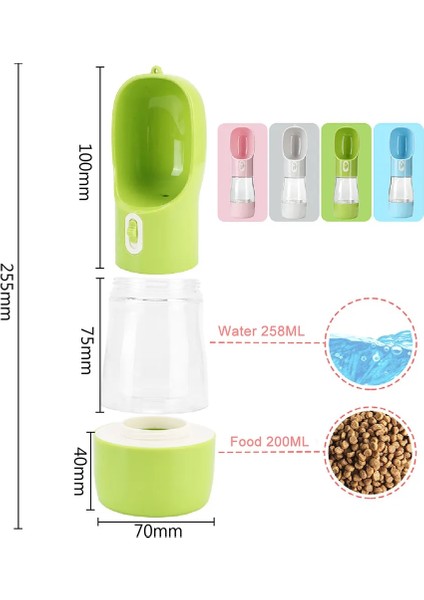 Yeşil Pet Su Şişesi Besleyici Kase 2 In 1 Gıda Besleme Su Sebili Köpek Su Şişesi Taşınabilir Dogcat Malzemeleri Su Kasesi (Yurt Dışından) modelleri
