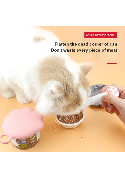 Pembe Konserve Kapak Çok Fonksiyonlu Pet Konserve Kaşık Kavanoz Açacağı Yavru Besleme Karıştırma Islak Kuru Kepçe Kedi Köpek Aksesuarları Besleyici Kürek Evcil Hayvan Sofra (Yurt Dışından) indirimleri