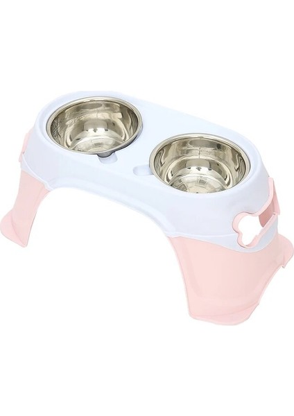 Pembe Hoopet Büyük Köpek Mama Kabı 20CM Yüksek Boyun Koruma Kasesi Köpek Için Hayvan Mama Kabı Köpek Aksesuarları Köpek Malzemeleri Besleme Kasesi Köpek Için (Yurt Dışından)