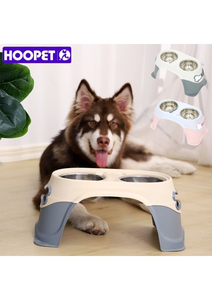 Pembe Hoopet Büyük Köpek Mama Kabı 20CM Yüksek Boyun Koruma Kasesi Köpek Için Hayvan Mama Kabı Köpek Aksesuarları Köpek Malzemeleri Besleme Kasesi Köpek Için (Yurt Dışından) fiyatları