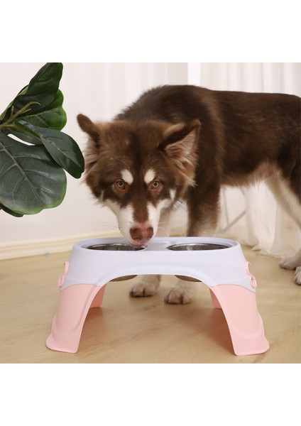 Pembe Hoopet Büyük Köpek Mama Kabı 20CM Yüksek Boyun Koruma Kasesi Köpek Için Hayvan Mama Kabı Köpek Aksesuarları Köpek Malzemeleri Besleme Kasesi Köpek Için (Yurt Dışından) fırsatları