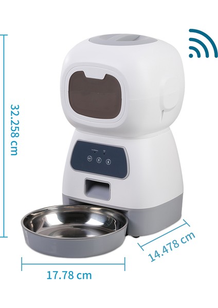 Mavi Su 3.5l Otomatik Evcil Hayvan Besleyici Wifi App Akıllı Zamanlı Dozaj Besleyici Kedi Köpek Maması Dağıtıcı 2l Otomatik Içecek Çeşmesi Su Besleyici Kedi Kase (Yurt Dışından) modelleri