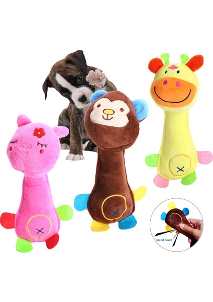 Domuz Sevimli Hayvan Peluş Oyuncak Çiğneme Oyuncak Gülümseme Domuz Maymun Geyik Molar Diş Temizleme Karikatür Hayvan Pet Kedi Malzemeleri Oyuncak Pet Malzemeleri (Yurt Dışından)