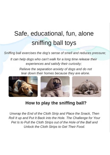 Green D Interaktif Köpek Bulmaca Oyuncaklar Doğal Toplayıcılık Becerilerini Teşvik Edin Taşınabilir Pet Snuffle Topu Oyuncak Yavaş Besleyici Eğitim Eğitici Oyuncak (Yurt Dışından)