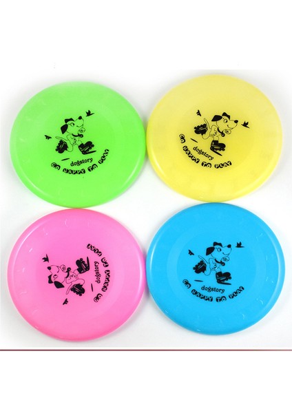 Rastgele Renk 20 cm Köpek Uçan Disk Oyuncak Plastik Uçan Daire Pet Interaktif Çiğneme Oyuncakları Direnç Bite Komik Köpek Eğitim Oyuncak Köpek Aksesuarları (Yurt Dışından)
