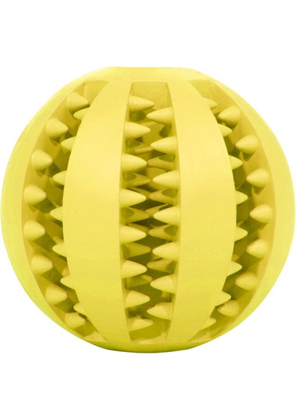 Sarı L-7cm Pet Köpek Oyuncak Interaktif Lastik Toplar Küçük Büyük Köpekler Için Yavru Kedi Çiğneme Oyuncakları Pet Diş Temizleme Yıkılmaz Köpek Maması Topu (Yurt Dışından)