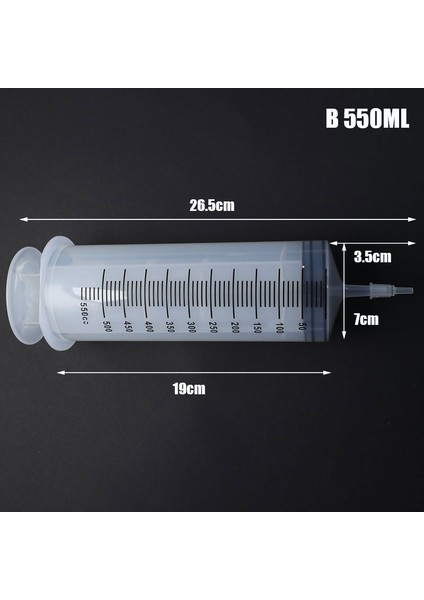 Pic Show Olarak 350/550ML Plastik Şırınga Büyük Kapasiteli Şırınga Şeffaf Yeniden Kullanılabilir Steril Ölçüm Enjeksiyon Şırıngası Besin Hidroponik (Yurt Dışından) fırsatları