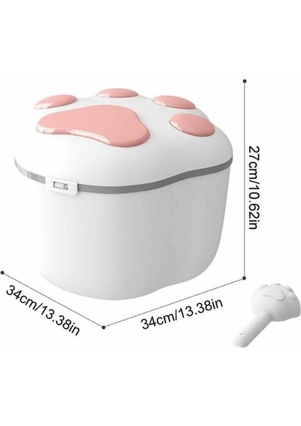 Lacivert Köpek Maması Saklama Kabı Böcek Geçirmez Neme Dayanıklı Pirinç Kutusu Tahıl Mühürlü Pot Mutfak Konteyner Kova Depolama Evcil Hayvan Yiyecek Kutusu (Yurt Dışından)