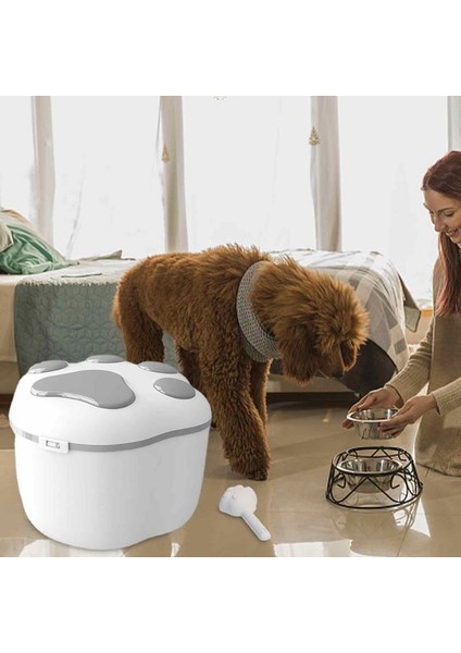 Lacivert Köpek Maması Saklama Kabı Böcek Geçirmez Neme Dayanıklı Pirinç Kutusu Tahıl Mühürlü Pot Mutfak Konteyner Kova Depolama Evcil Hayvan Yiyecek Kutusu (Yurt Dışından) fırsatları