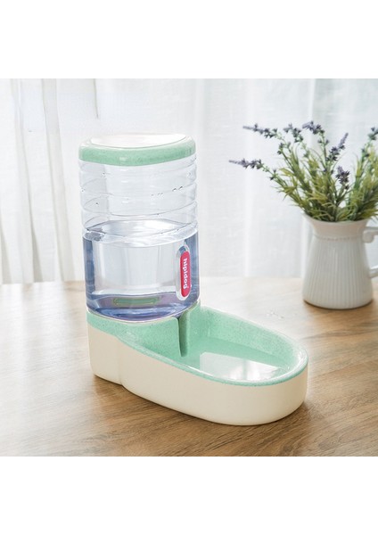 Yeşil Su Besleyici 3.8ldog Otomatik Besleyici Büyük Kapasiteli Kedi Besleyici Kedi Kase ve Içme Çeşmesi Kaymaz Köpek Maması Dağıtıcı Evcil Hayvan Malzemeleri (Yurt Dışından)