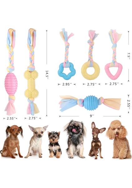 Ben 1 Adet Sarı Pet Köpek Oyuncak Topu Molar Temiz Dişler Küçük Köpek Yavrusu Diş Çıkarma Çiğneme Oyuncakları Köpek Aksesuarları Sevimli Yavru Halat Oyuncaklar Mutluluk Getirmek (Yurt Dışından)