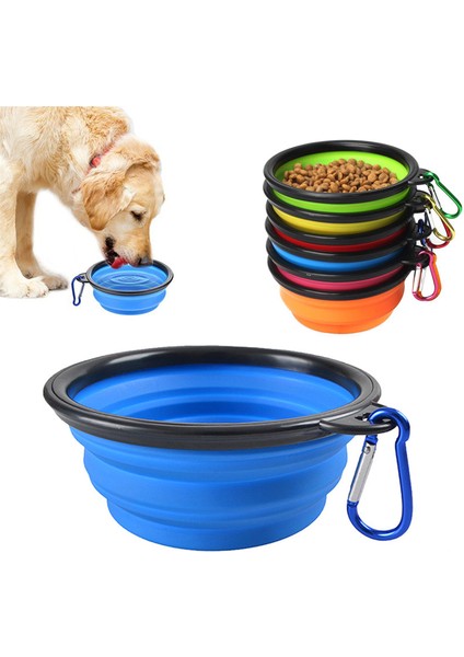 Pembe 350ML 1000ML Silikon Köpek Besleyici Kase Karabina Katlanır Kedi Kase Seyahat Köpek Besleme Malzemeleri Gıda Su Deposu Evcil Hayvan Aksesuarları (Yurt Dışından) fiyatları