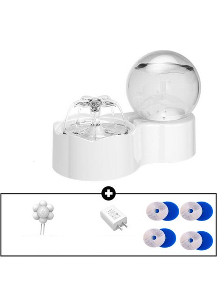 Akıllı Sensör Ekleyin 2.3l Otomatik Kedi Su Çeşmesi Musluk Köpek Su Sebili Şeffaf Filtre Tiryakisi Pet Sensörü Otomatik Içme Besleyici (Yurt Dışından)