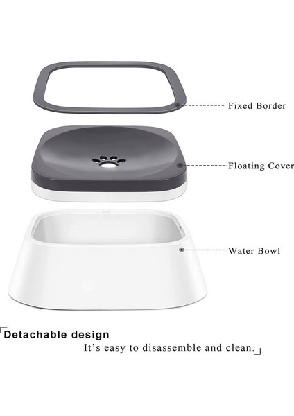 Stil 5 (0.6l) 2023 Dökülmez Su Sebili Taşınabilir Köpek Yay Pet Köpek Kedi Kase Yüzen Kase Su Tiryakisi Islak Değil Ağız Sıçrama Değil Yağmurlama (Yurt Dışından) fırsatları