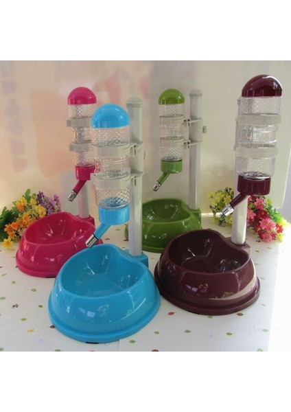 Yeşil M Pet Kedi Köpek Su Tiryakisi Dağıtıcı Şişe Plastik Otomatik Çeşme Tiryakisi Renkli Gıda Standı Hamster Besleyici Bulaşık Kase (Yurt Dışından) fırsatları