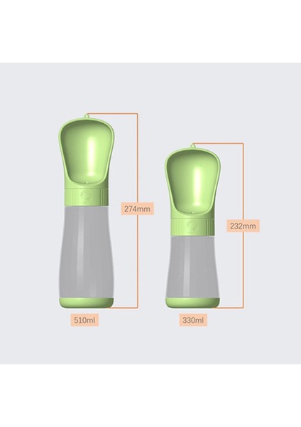 Beyaz 330ML 330/510ML Pet Köpek Eşlik Eden Su Bardağı Açık Içme Çeşmesi Taşınabilir Su Şişesi Su Şişesi Dışarı Çıkmak Malzemeleri (Yurt Dışından) fırsatları