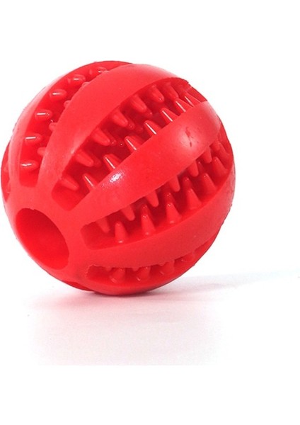 Kırmızı Çap 5 cm Pet Köpek Oyuncak Küçük Büyük Köpekler Için Interaktif Lastik Toplar Yavru Kedi Çiğneme Oyuncağı Pet Diş Temizleme Taşlama Pet Çiğneme Aksesuarları (Yurt Dışından)