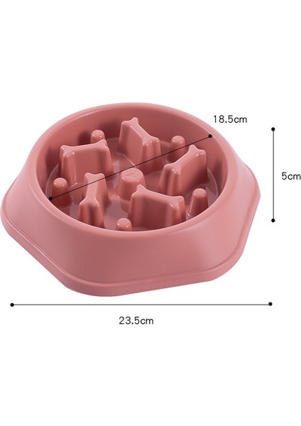 Pembe Pet Köpek Kase Köpek Yavaş Besleyici Kase Yavru Kedi Yavaş Yemek Kase Anti-Gurping Yemek Tabağı Besleme Köpek Kedi Mama Kasesi Evcil Hayvan Malzemeleri (Yurt Dışından) fiyatları