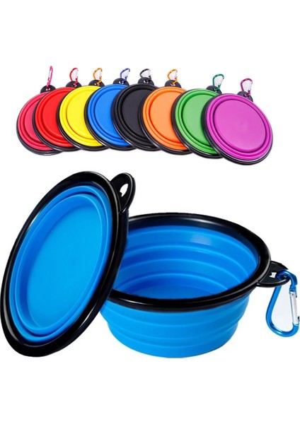 Mavi 350 ml 350/1000 ml (G) Büyük Katlanabilir Köpek Pet Katlanır Silikon Kase Açık Seyahat Taşınabilir Köpek Maması Kabı Besleyici Bulaşık Kase (Yurt Dışından) fiyatları