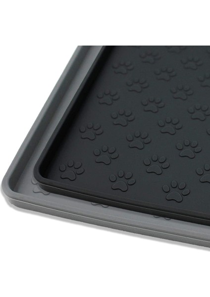 Gri 60X40 cm Pet Placemat Köpek Maması Kasesi Mat Kedi Besleme Mat Kedi Köpek Içme Besleme Placemat Silikon Su Geçirmez Hayvan Mama Kabı Ped Besleyici Paspaslar (Yurt Dışından) fiyatları