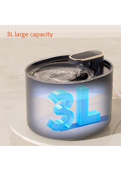 LED Siyah 3l Pet Su Çeşmesi Otomatik Kedi Su Sebili Köpek Pet Su Çeşmesi Pompası Filtre ile Pet Içme Malzemeleri (Yurt Dışından) indirimleri