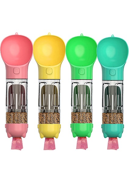 Sarı 500 ml Yiyecek Kutusu ile Taşınabilir Köpek Su Şişesi Köpek Kedi Maması Için Kaseler Su Sebili 3 In 1 Sızdırmaz Açık Köpek Suluk Pet Aksesuarları (Yurt Dışından) modelleri