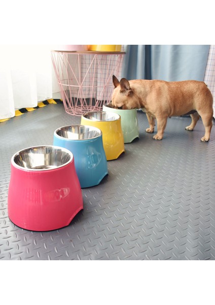 Sarı 22.5X16.5CM Cawayı Kulübesi Köpek Besleyici Suluk Köpekler Kediler Için Evcil Hayvan Mama Kasesi Comedero Perro Miska Dla Psa Gamelle Chien Chat Voerbak Hond (Yurt Dışından) fiyatları