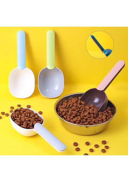 Pembe Indigo 20X8X4CM Pet Besleme Kaşığı Çok Fonksiyonlu Moda Kedi Köpek Maması Kürek Kepçe Mühürlü Çanta Klipsi Tasarımı Yaratıcı Ölçüm Fincan Evcil Hayvan Besleyici (Yurt Dışından) modelleri