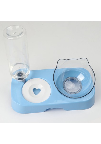 Mor Şeffaf Pet Köpek Kasesi Otomatik Besleyici 2'si 1 Arada Köpek Kedi Maması Su Çeşmesi Çift Kase Içme Yükseltilmiş Stand Bulaşık Kaseleri (Yurt Dışından) indirimleri