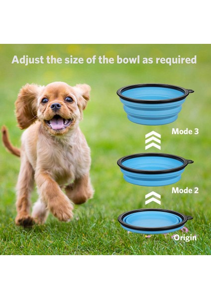 Sarı S 350ML Katlanabilir Köpek Kaseleri Taşınabilir Seyahat Köpek Kaseleri Kedi Köpek Için Genişletilebilir Su Kasesi Gıda Besleme Tabağı Silikon Hayvan Kasesi 350/1000ML (Yurt Dışından)