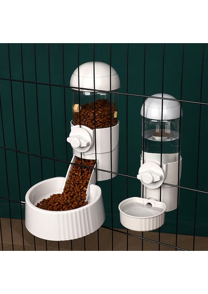 Beyaz Gıda Otomatik Evcil Hayvan Kaseleri Kafes Asılı Besleyici Pet Su Şişesi Gıda Konteyner Dağıtıcı Asılı Kase Yavru Kediler Tavşan Evcil Hayvan Besleme (Yurt Dışından) fiyatları